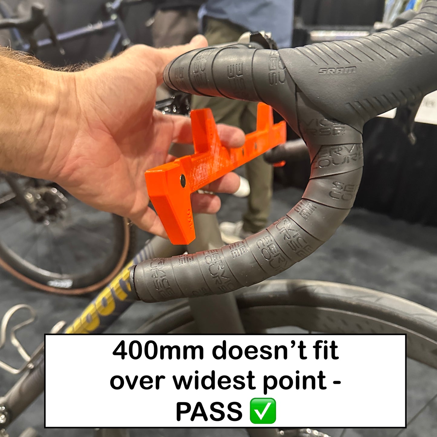 UCI Handlebar width gauge