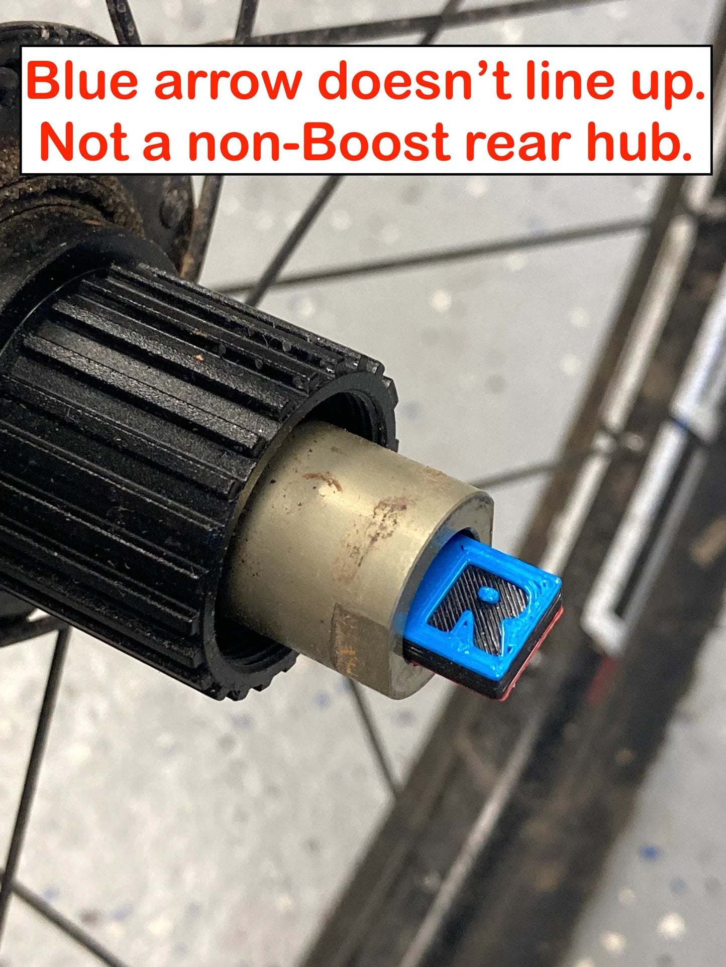 Thru-Axle Hub Measuring Stick
