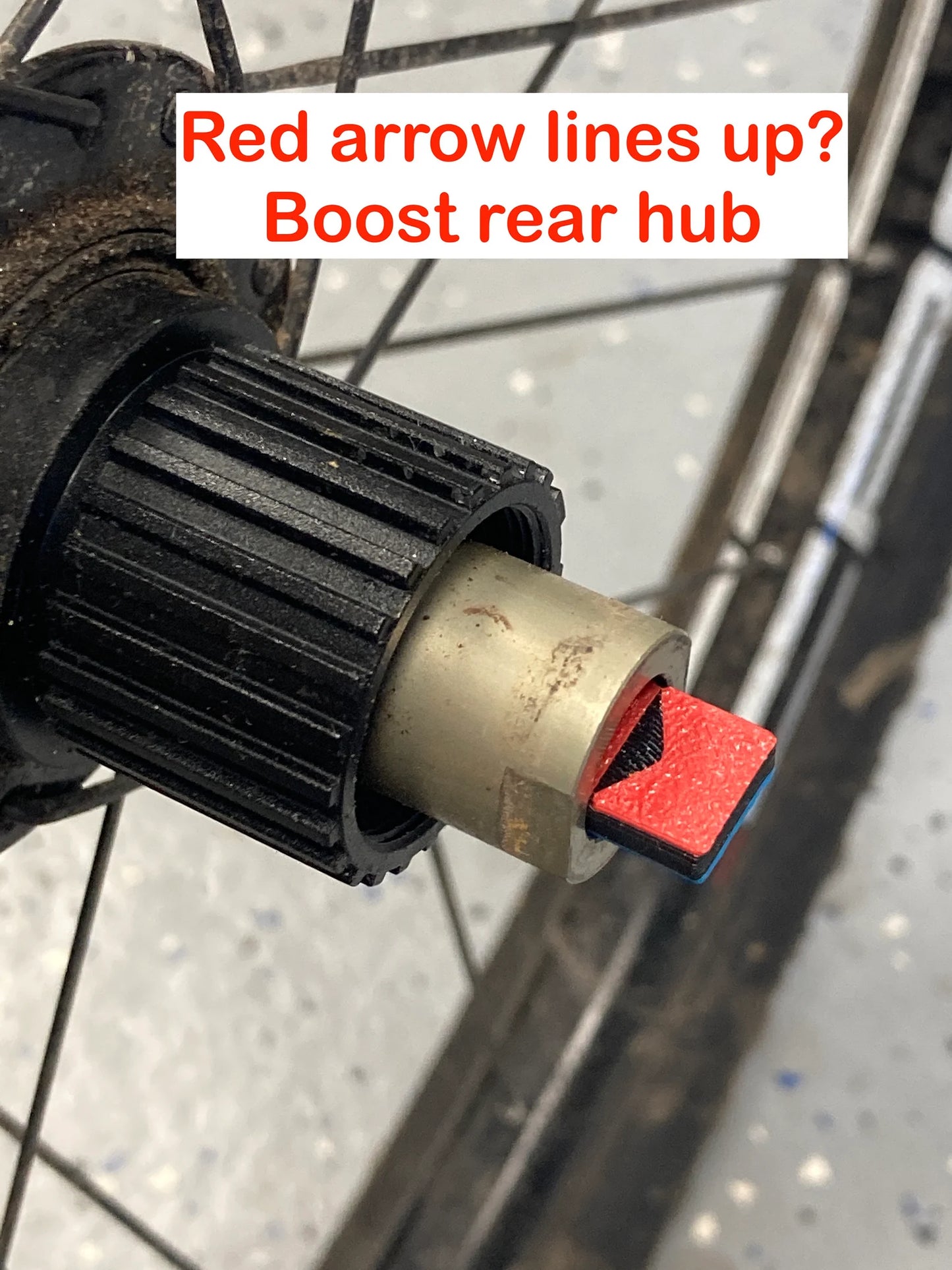 Thru-Axle Hub Measuring Stick