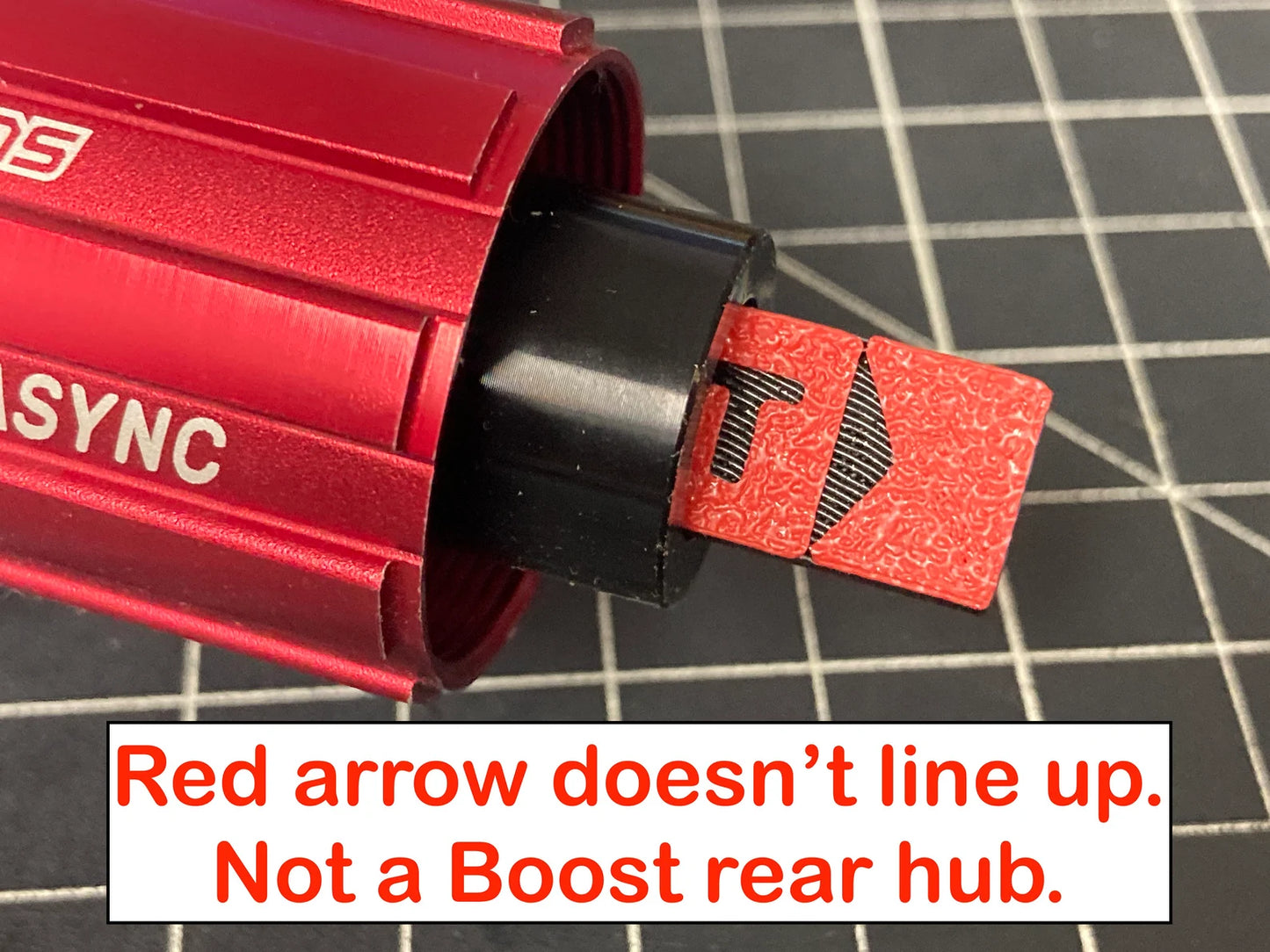 Thru-Axle Hub Measuring Stick