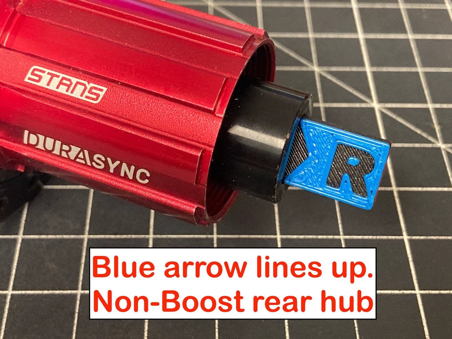 Thru-Axle Hub Measuring Stick