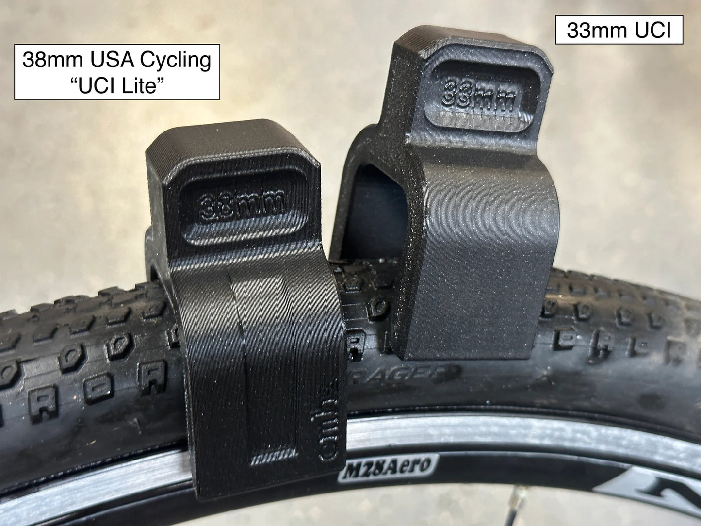 Cyclocross Tire Width Gauge - UCI/UCI-Lite