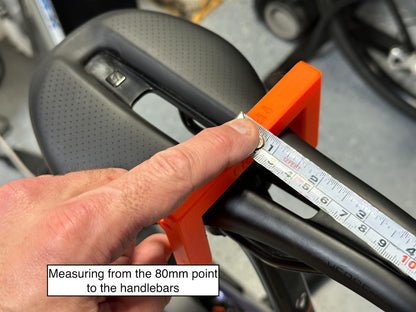Bike Measuring Tool for Finding The Saddle "80mm Point"