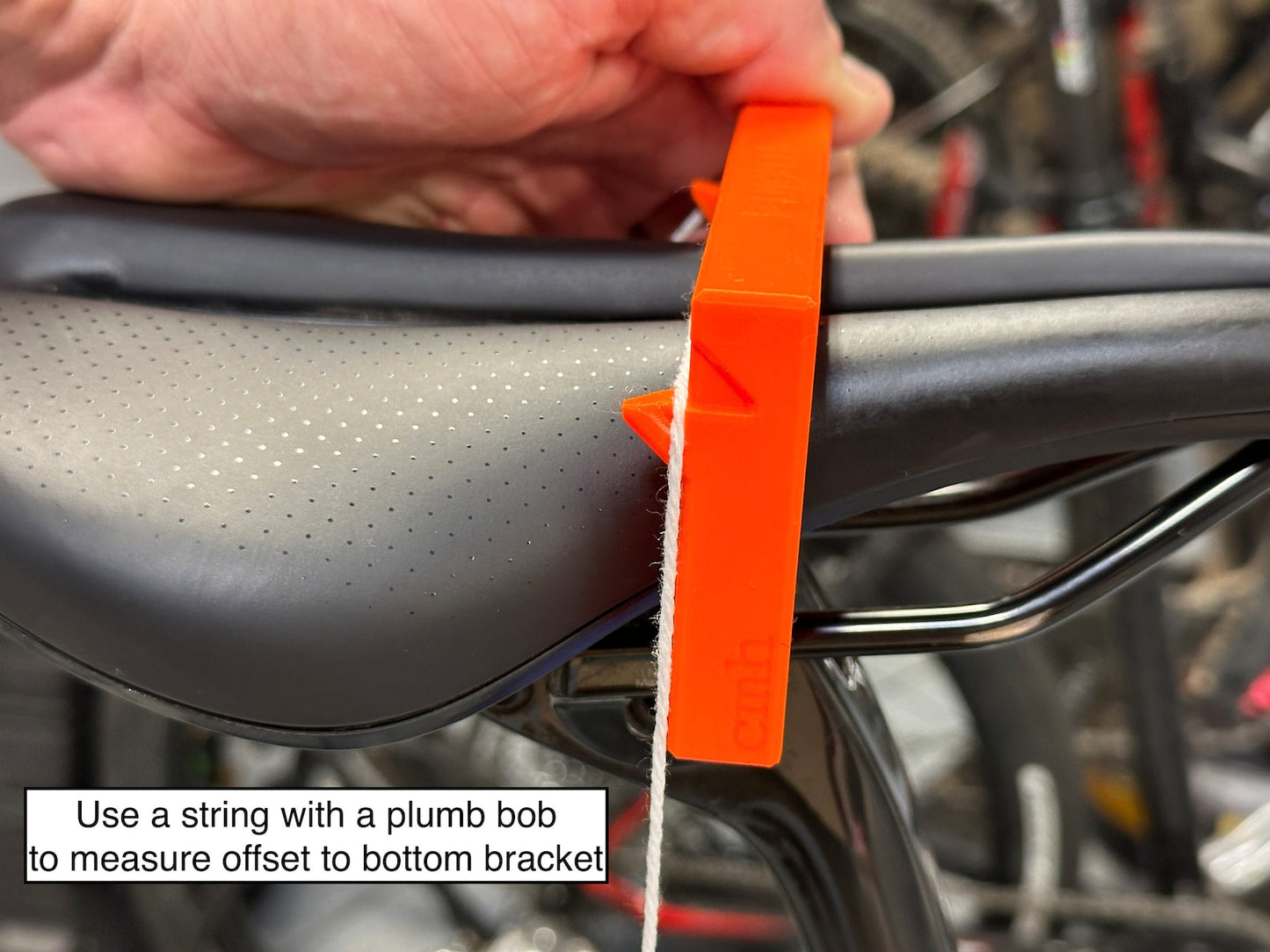 Bike Measuring Tool for Finding The Saddle "80mm Point"