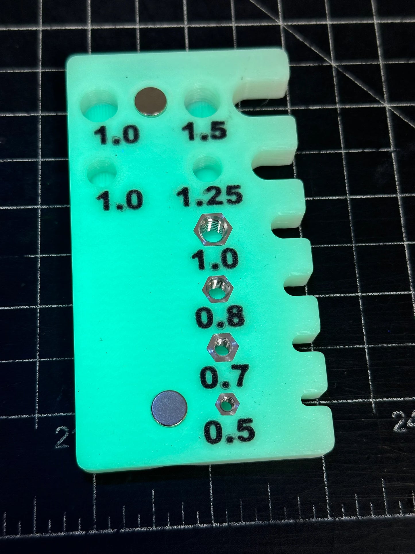 Bike Screw Ruler v2.0: Metric Fastener Gauge M3-M10