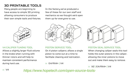 Hope Brake Maintenance Tools