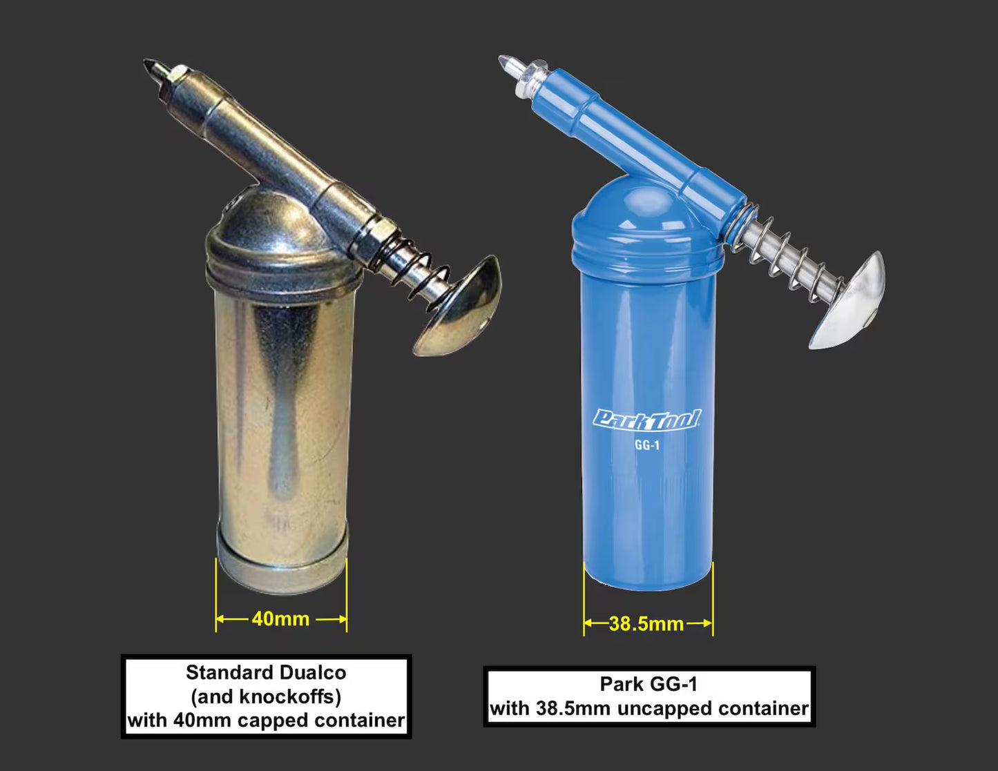 Wide Anti-tip Base For Dualco or Park Grease Guns