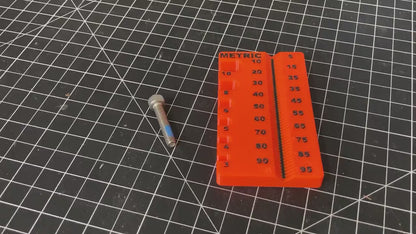 Bike Screw Ruler v2.0: Metric Fastener Gauge M3-M10