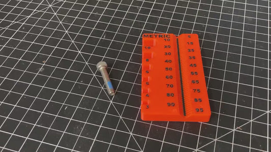 Bike Screw Ruler v2.0: Metric Fastener Gauge M3-M10